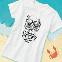Hej sommar flip flops t-shirt