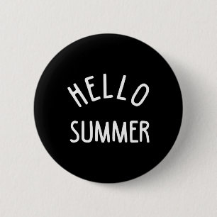 Hej Sommar-funny sommarsemestervacation Beach Gift Knapp