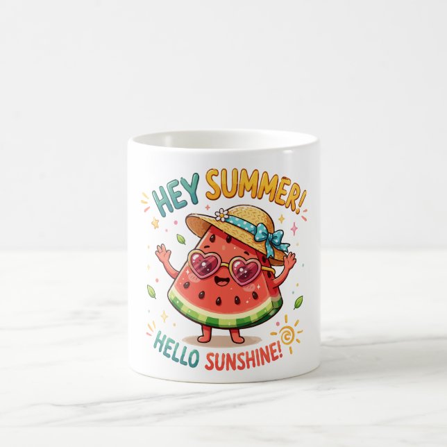 Hej sommar Hej solsken Vattenmelon Kaffemugg (Center)