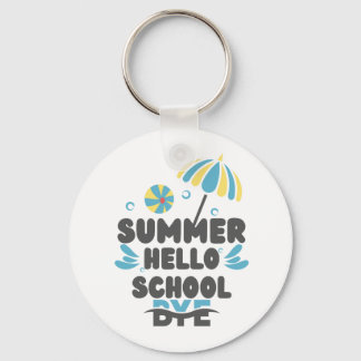 Hej sommar, hejdå skola Akrylnyckelring Nyckelring