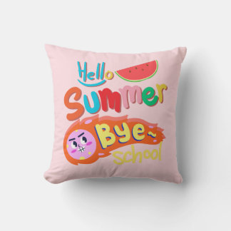 Hej sommar, hejdå skola kastkudde kudde