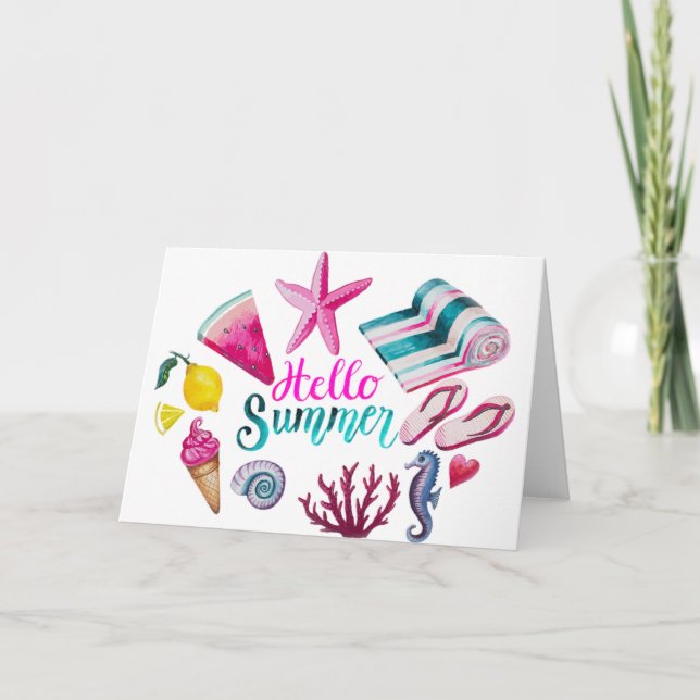 hej sommar helgkort (Framsida)