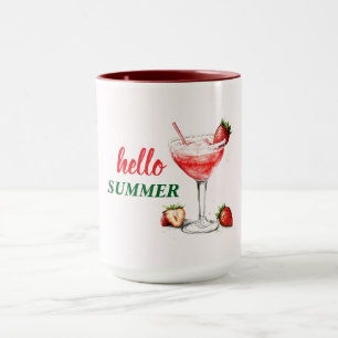 Hej Sommar   Jordgubb Cocktail Kombomugg Mugg