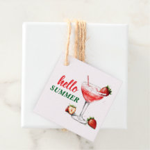 Hej sommar | Jordgubbscocktail Förmånsetiketter