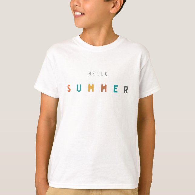 hej sommar Kids T-Shirt (Framsida)