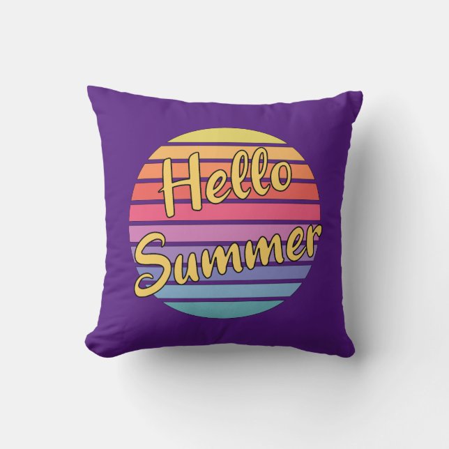 Hej sommar kudde (Framsida)