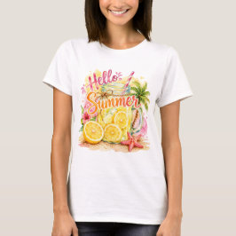 Hej sommar lemonad T-shirt