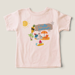 Hej sommar liten unge t shirt