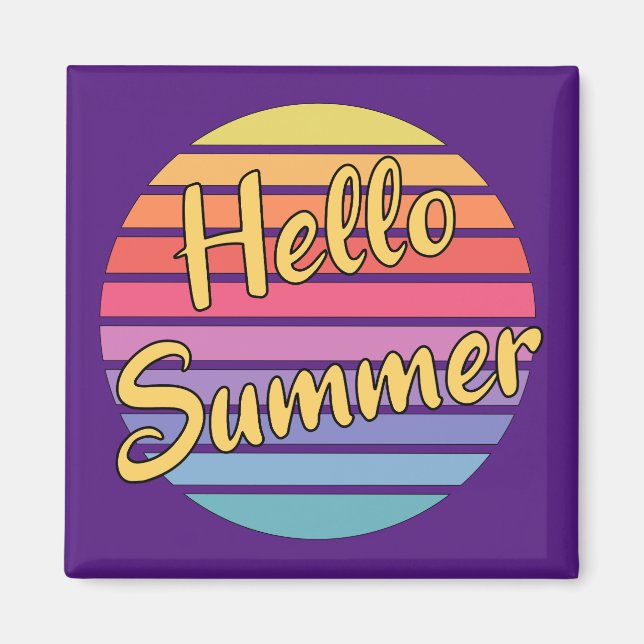 Hej Sommar Magnet (Framsidan)