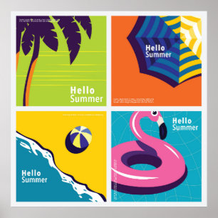 Hej sommar poster