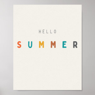 hej sommar. Poster och skriva ut