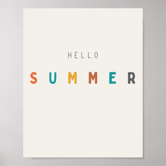 hej sommar. Poster och skriva ut (Framsidan)