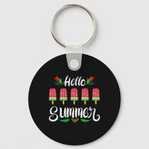 Hej Sommar Roligt Vatten Melon Design Glass Smörgå Nyckelring