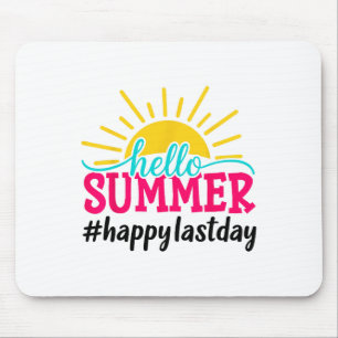 Hej sommar sista skoldagen lärare elev musmatta