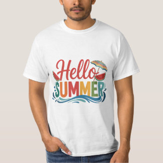 Hej sommar söt rolig T-shirt present till honom he