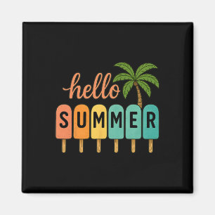 Hej sommar strand semester glass glasspinne Gif Magnet