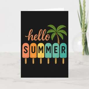 Hej sommar strand semester glass popsicle Gif Kort