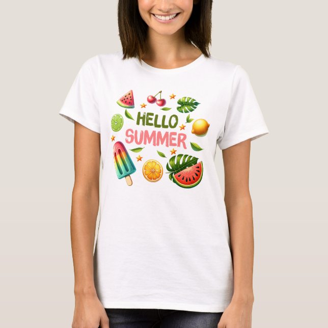 Hej sommar t shirt (Framsida)
