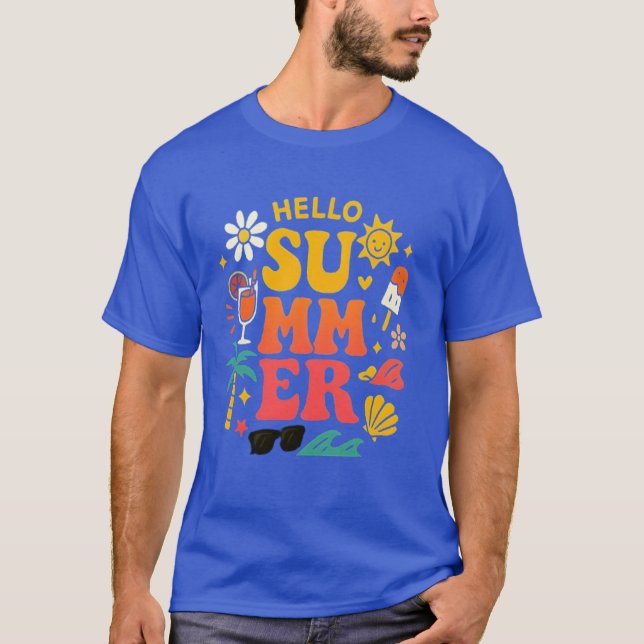 Hej Sommar T-shirt – Solsken, Leenden & Säsong (Framsida)