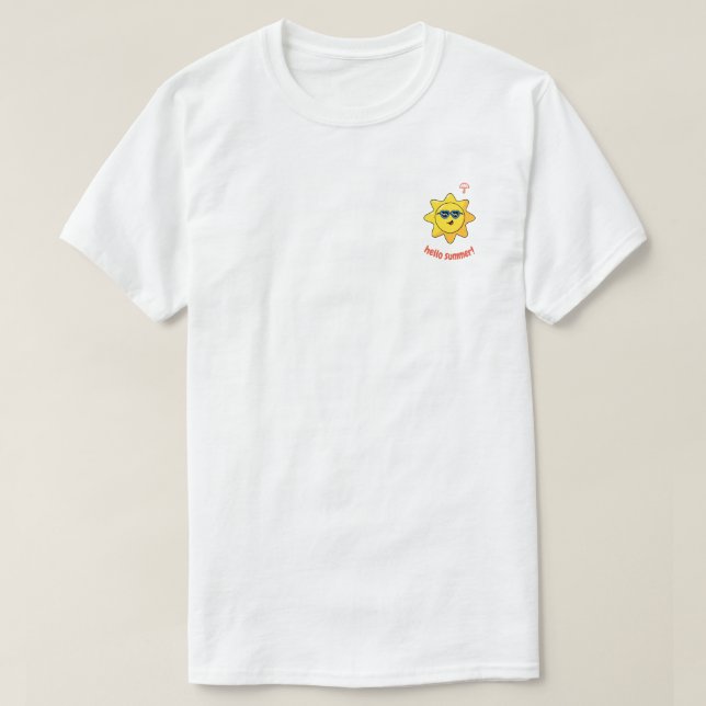 Hej sommar till skjorta. t shirt (Design framsida)
