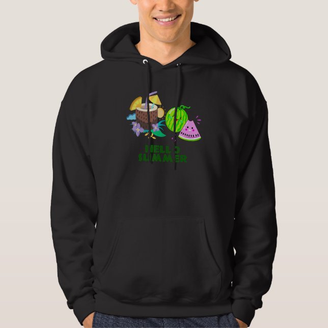 Hej Sommar Tomte Hoodie (Framsida)