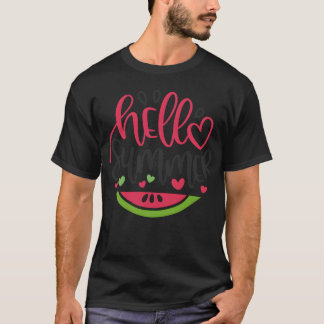 Hej Sommar trendig 80-tals present T Shirt