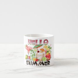 Hej sommar Tropiska drycker Mugg – Uppfriskande st Espressomugg