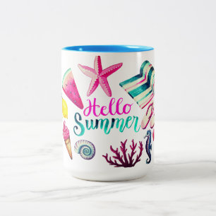 Hej, sommar Två-Tonad mugg