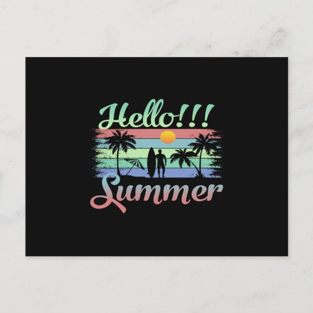 Hej sommar vykort (Framsida)