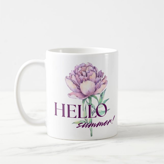 Hej sommarblommig mugg  (Vänster)