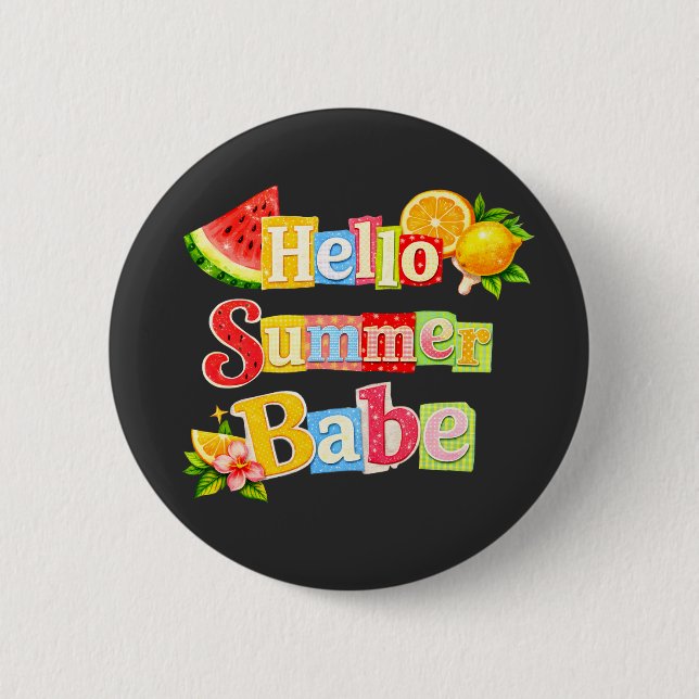 Hej sommarbrud knapp (Framsida)