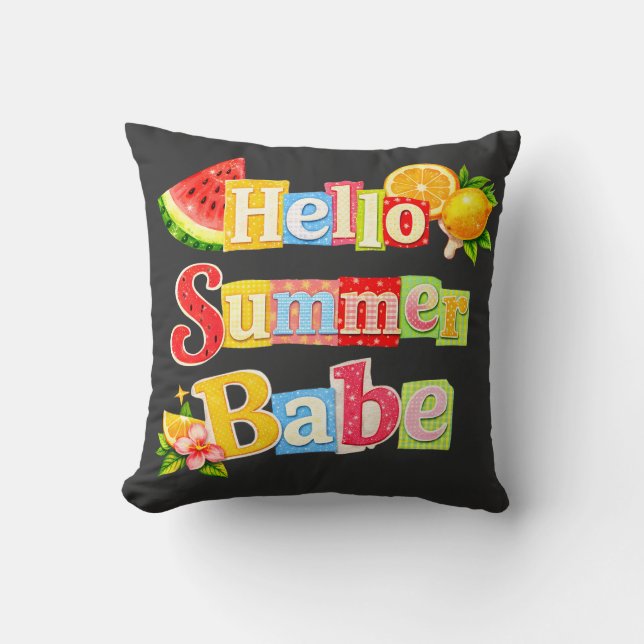 Hej sommarbrud kudde (Framsida)