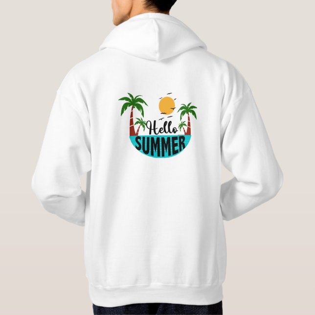 Hej sommaren hoodie (Baksida)