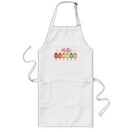 Hej, sommarfärgad population långt förkläde