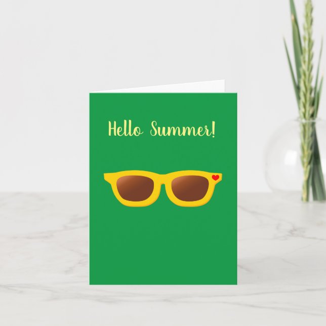 Hej sommarhälsningskort kort (Framsida)