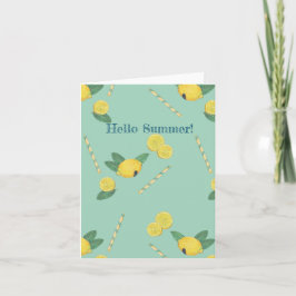 Hej sommarhälsningskort kort