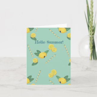 Hej sommarhälsningskort kort