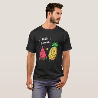 Hej Sommarhögfemvåtermelonanananas Tshirt T Shirt