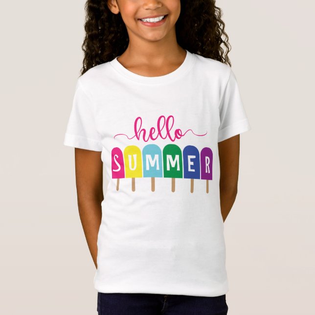 Hej sommaris pop T-Shirt (Framsida)