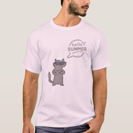 hej sommarkatt och sommarkatt älskare t shirt