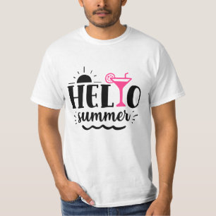Hej sommartypografi, citerade skjortor t shirt