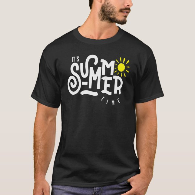 Hej sommarvakation Ice Cream Sol Beach Manar Kids  T Shirt (Framsida)