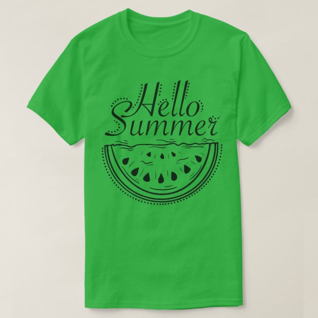 Hej sommarvattenmelon t shirt (Design framsida)