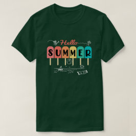 Hej sommarventilation Popsicle & Ice Lolly Roligt  T Shirt