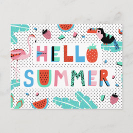 Hej sommarvykort vykort