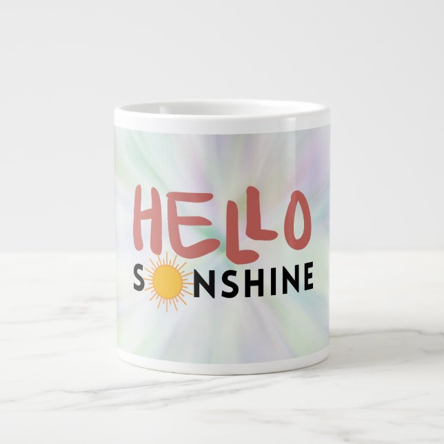 Hej Sonshine, Sol Rays, sommarvibes Jumbo Mugg (Framsidan)