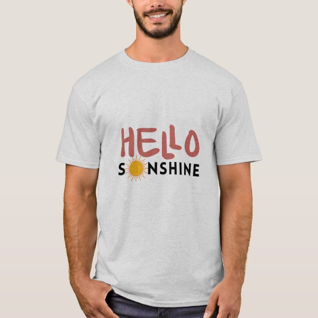 Hej Sonshine, Sol Rays, sommarvibes T Shirt (Framsida)