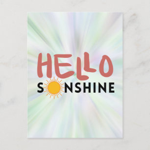 Hej Sonshine, Sol Rays, sommarvibes Vykort