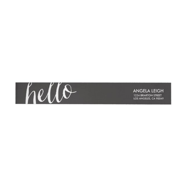 Hej Stationery Wraparound Return-adressetikett Etikettband (Individual)
