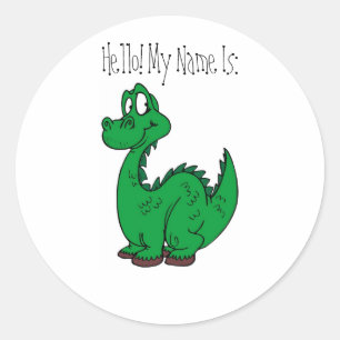 Hej Sticker Runt Klistermärke
